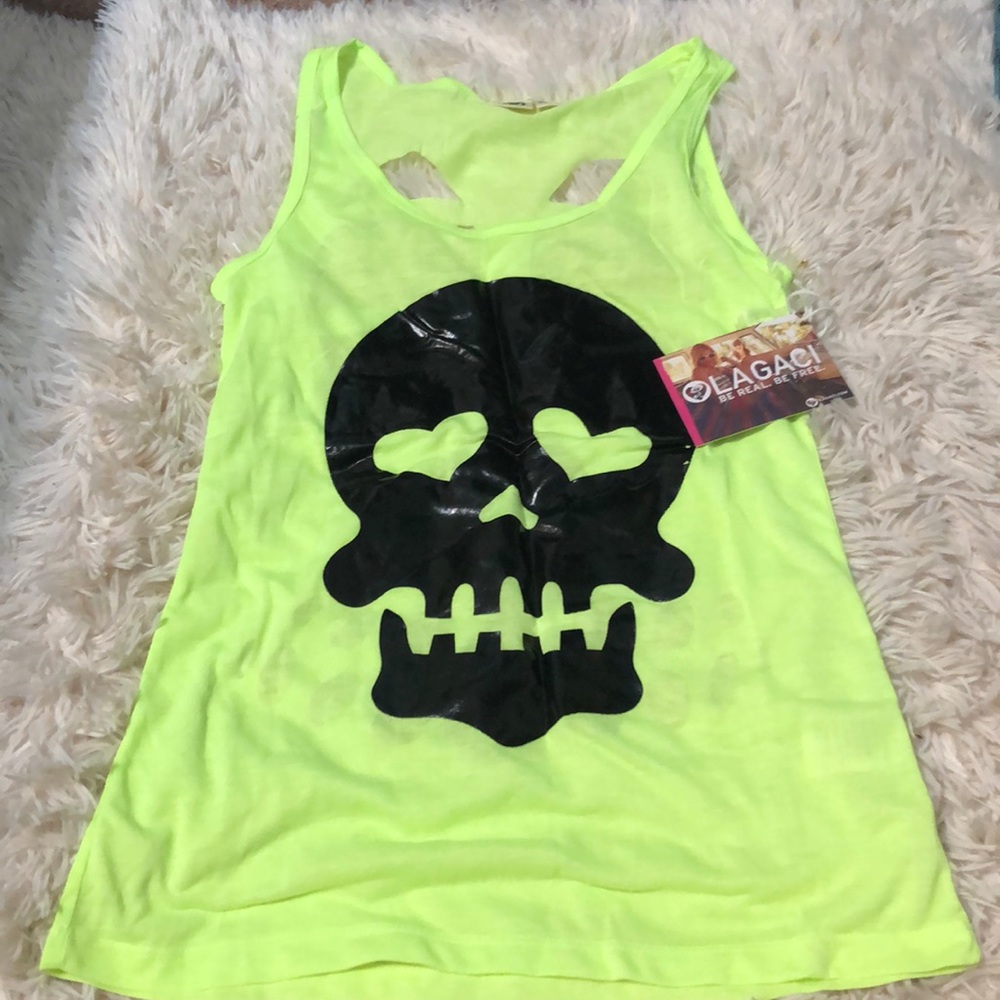LEGACI YELLOW SKULL TANKTOP